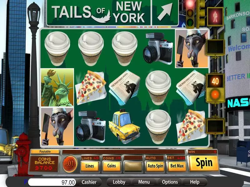 Play Tails of New York Slot Main Screen Reels