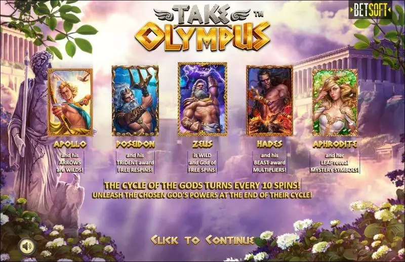 Play Take Olympus Slot Info and Rules