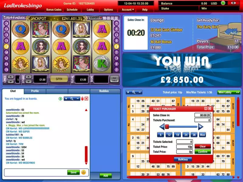 Play Tarot Fortune Mini Slot Main Screen Reels