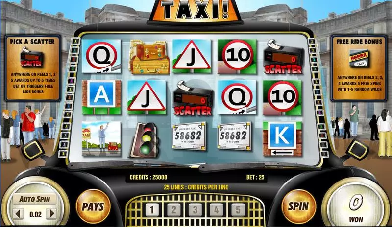 Play Taxi! Slot Main Screen Reels