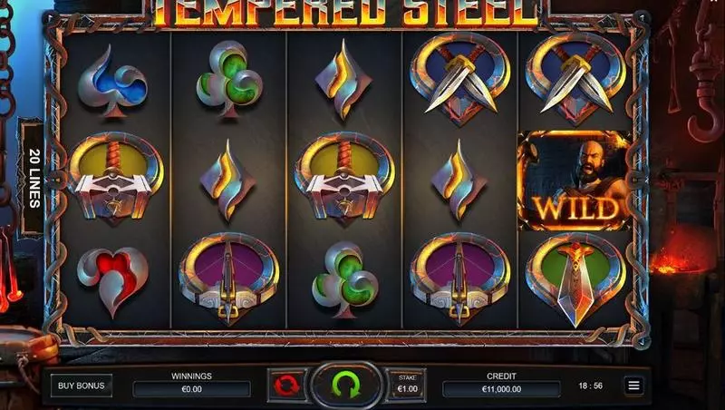 Play Tempered Steel Slot Main Screen Reels