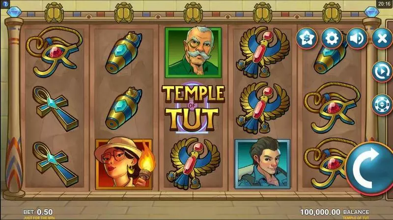 Play Temple Tut Slot Main Screen Reels