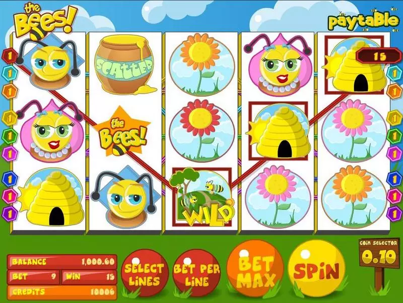 Play The Bees Slot Introduction Screen