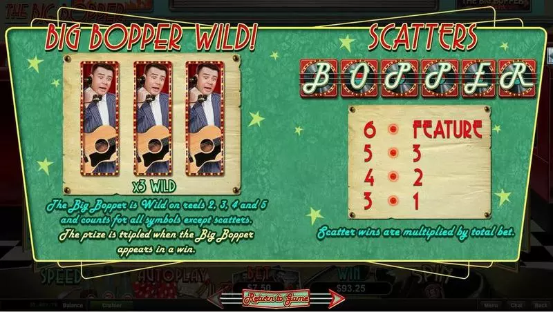 Play The Big Bopper Slot Bonus 2