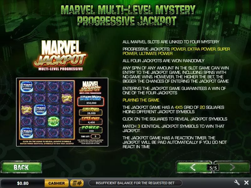 Play The Incredible Hulk Slot Bonus 4