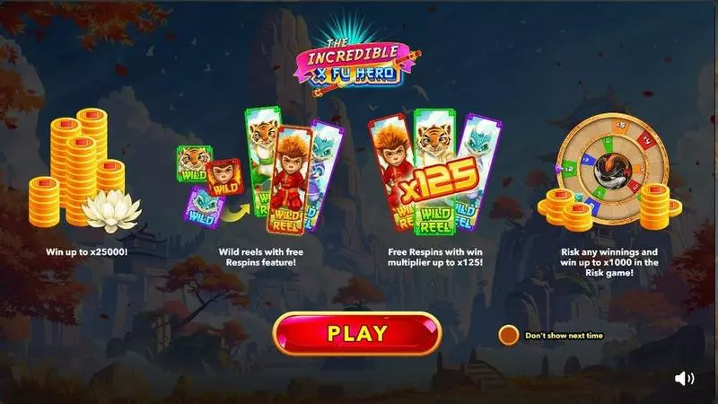 Play The Incredible X Fu Hero Slot Introduction Screen