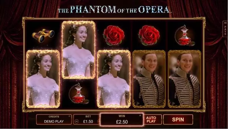 Play The Phantom of the Opera Slot Main Screen Reels