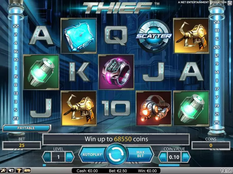 Play Thief Slot Main Screen Reels