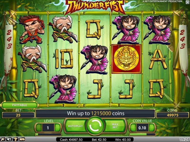 Play Thunderfist Slot Main Screen Reels