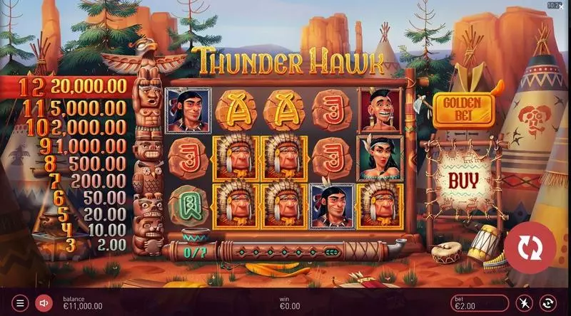 Play Thunderhawk Slot Main Screen Reels