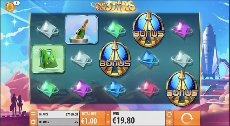 Play Ticket to the Stars Slot Main Screen Reels