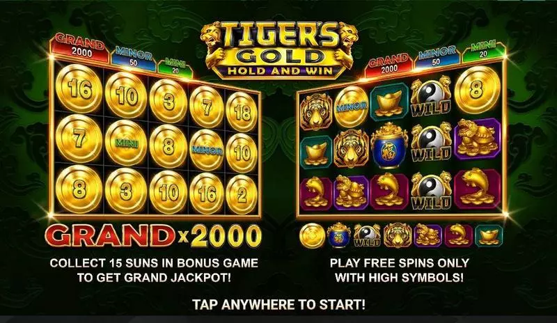 Play Tiger's Gold: Hold and Win Slot Info and Rules