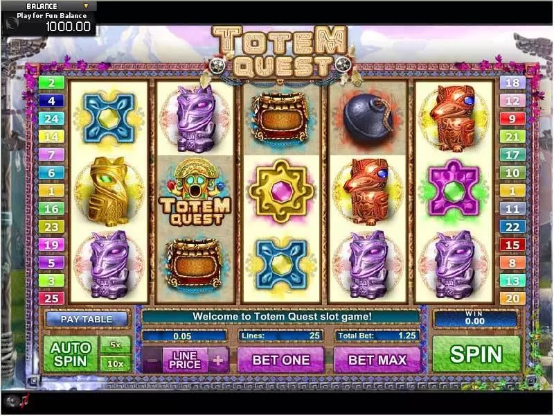 Play Totem Quest Slot Main Screen Reels