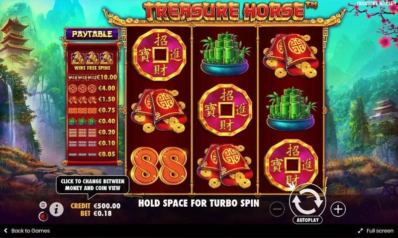 Play Treasure Horse Slot Main Screen Reels