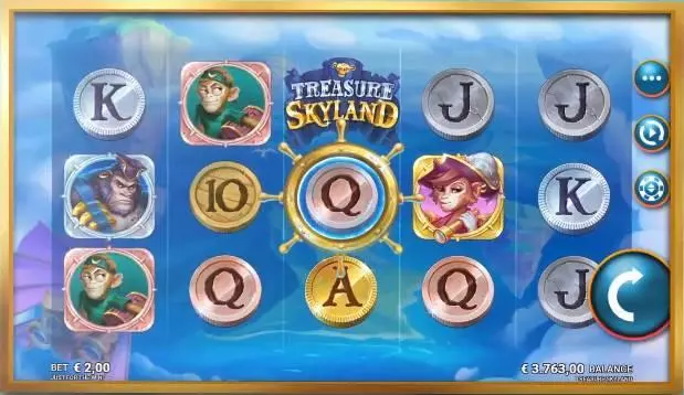 Play Treasure Skyland Slot Main Screen Reels