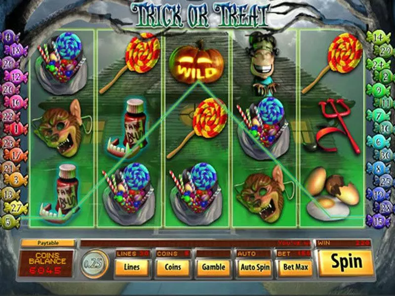Play Trick or Treat Slot Main Screen Reels