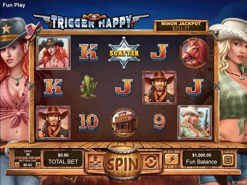 Play Trigger Happy Slot Main Screen Reels