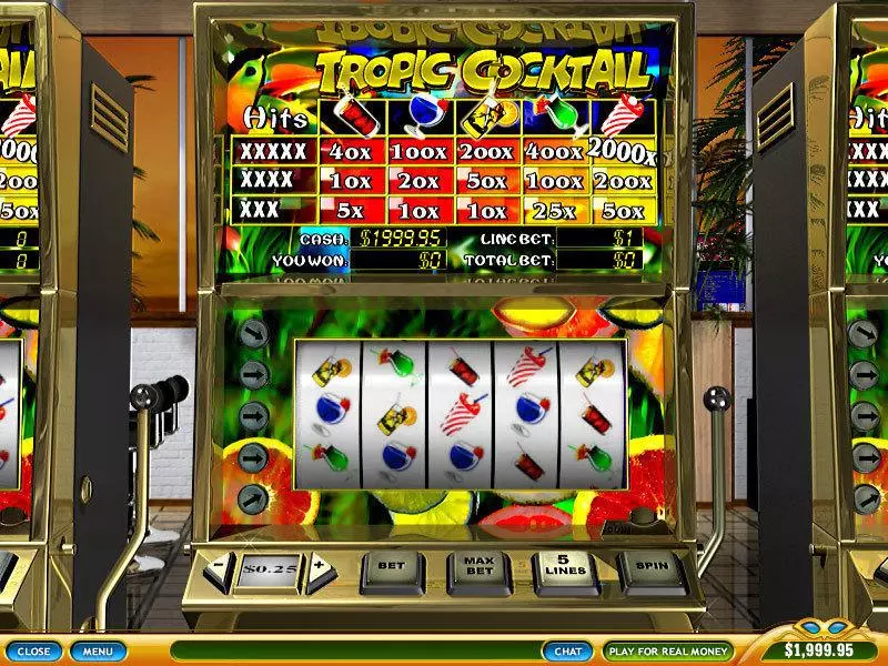 Play Tropic Cocktail Slot Main Screen Reels
