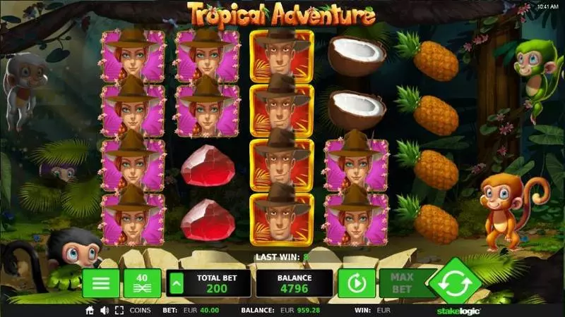 Play Tropical Adventure Slot Main Screen Reels