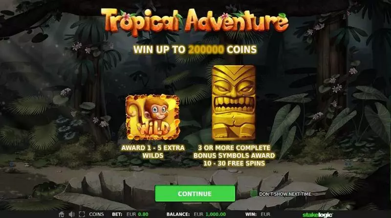 Play Tropical Adventure Slot Free Spins Feature
