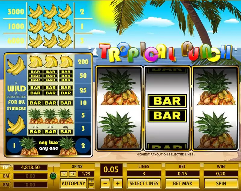 Play Tropical Punch Slot Main Screen Reels