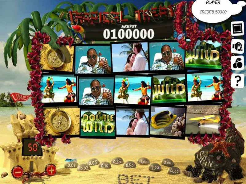 Play Tropical Treat Slot Main Screen Reels