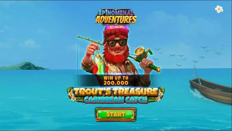 Play Trout’s Treasure – Caribbean Catch Slot Introduction Screen