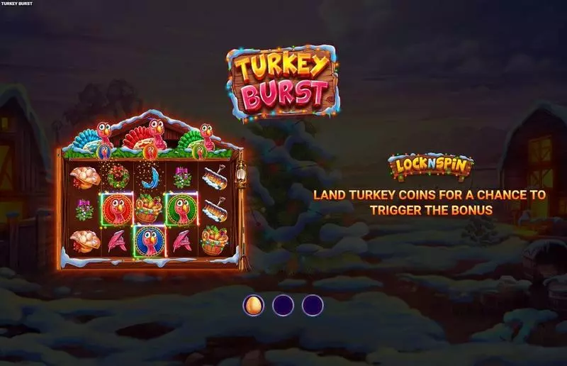 Play Turkey Burst Slot Introduction Screen