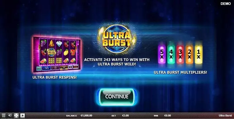 Play Ultra Burst Slot Info and Rules