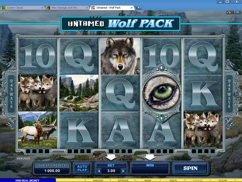 Play Untamed - Wolf Pack Slot Main Screen Reels