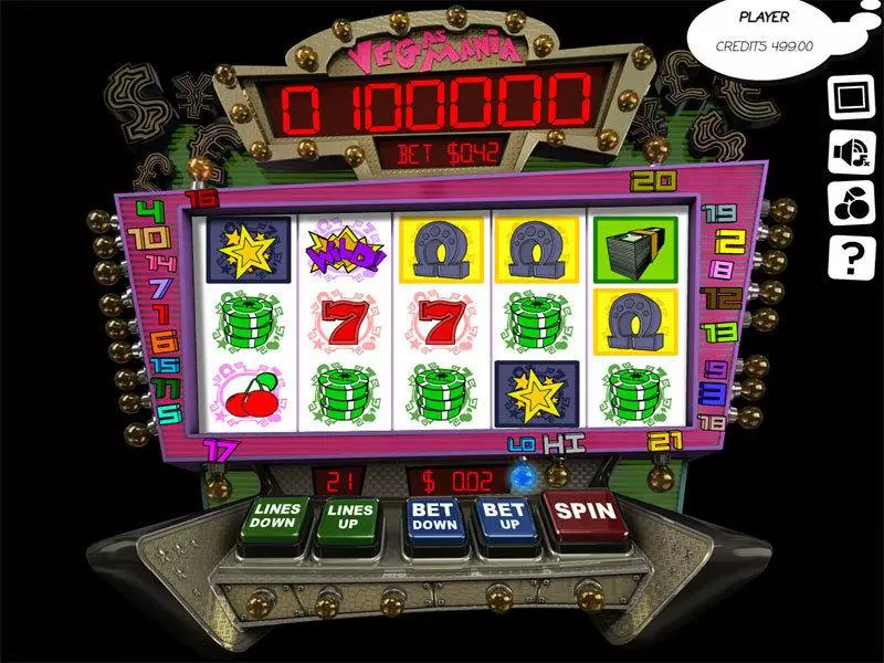 Play Vegas Mania Slot Main Screen Reels
