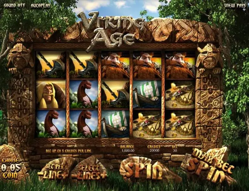 Play Viking Age Slot Main Screen Reels