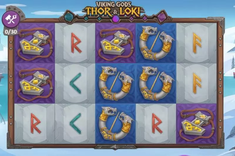 Play Viking Gods: Thor and Loki Slot Main Screen Reels