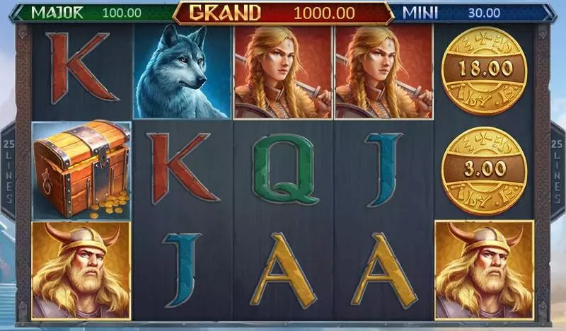 Play Vikings Fortune: Hold and Win Slot Main Screen Reels