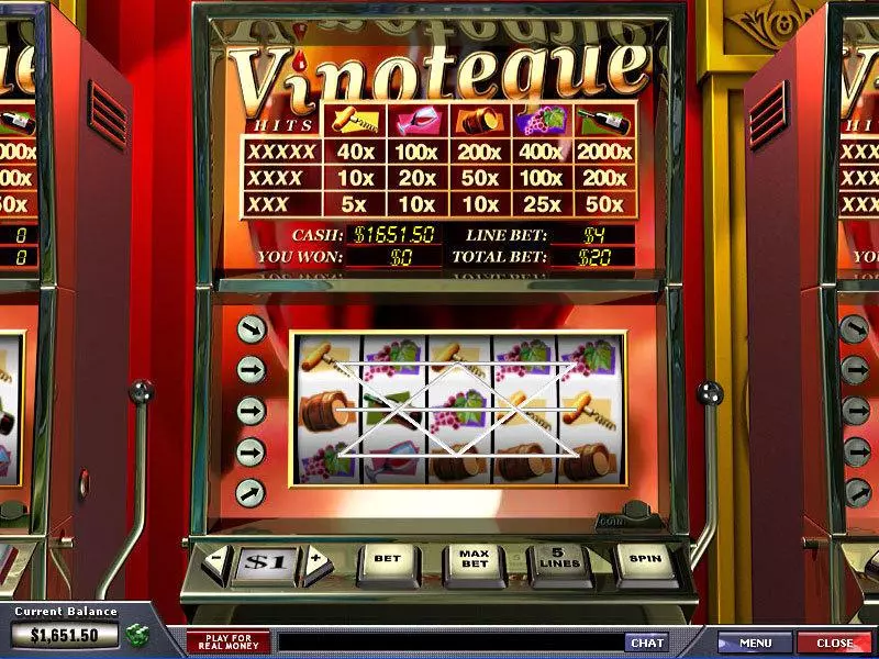 Play Vinoteque Slot Main Screen Reels