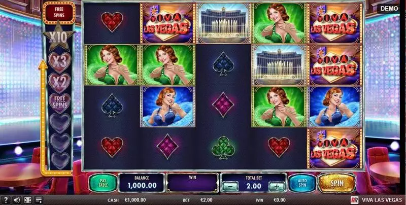 Play Viva Las Vegas Slot Main Screen Reels