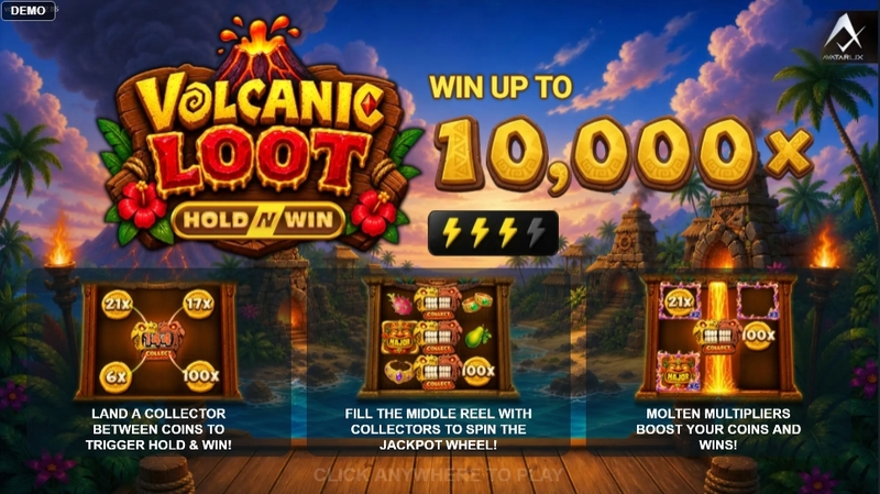 Play Volcanic Loot Slot Info and Rules