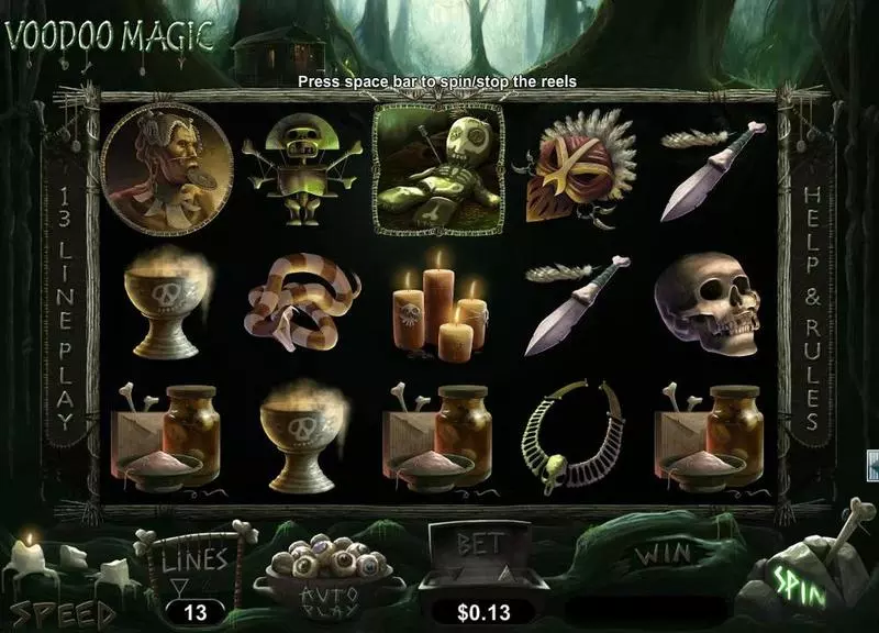 Play Voodoo Magic Slot Main Screen Reels