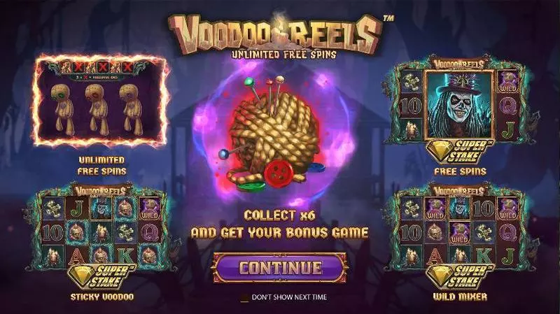 Play Voodoo Reels Unlimited Free Spins Slot Info and Rules