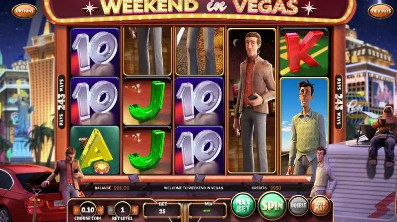 Play Weekend in Vegas Slot Introduction Screen