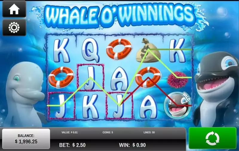 Play Whale O'Winnings Slot Introduction Screen