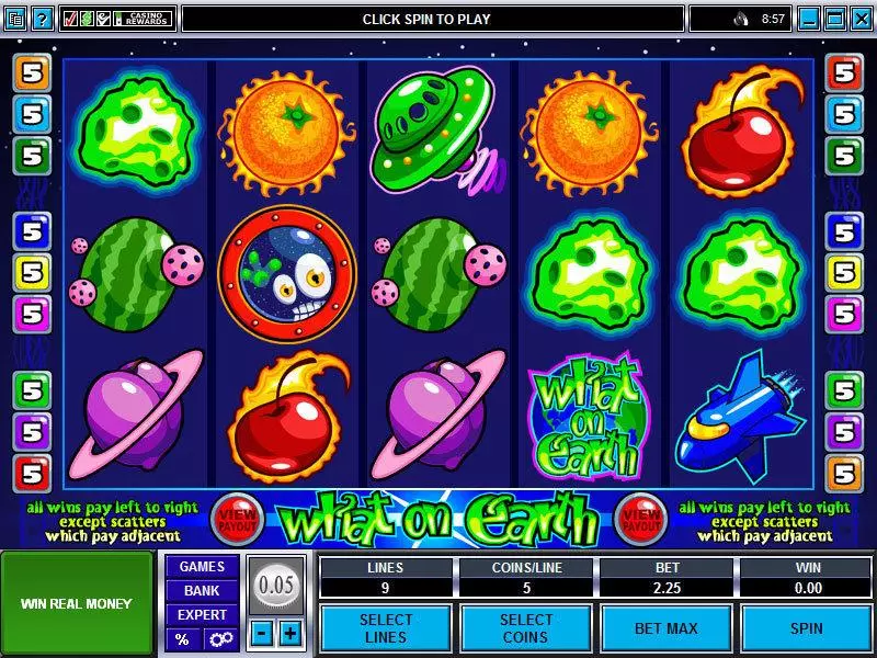 Play What on Earth Slot Main Screen Reels
