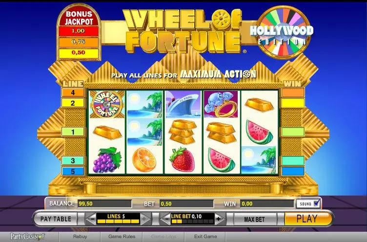 Play Wheel of Fortune Slot Main Screen Reels
