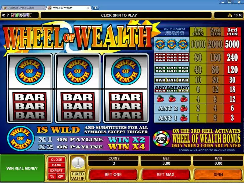 Play Wheel of Wealth Slot Main Screen Reels