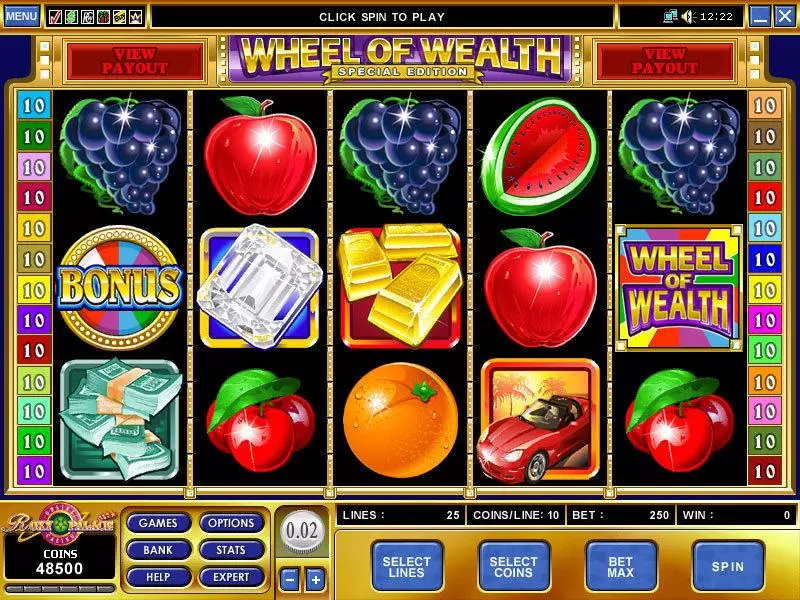 Play Wheel of Wealth Special Edition Slot Main Screen Reels