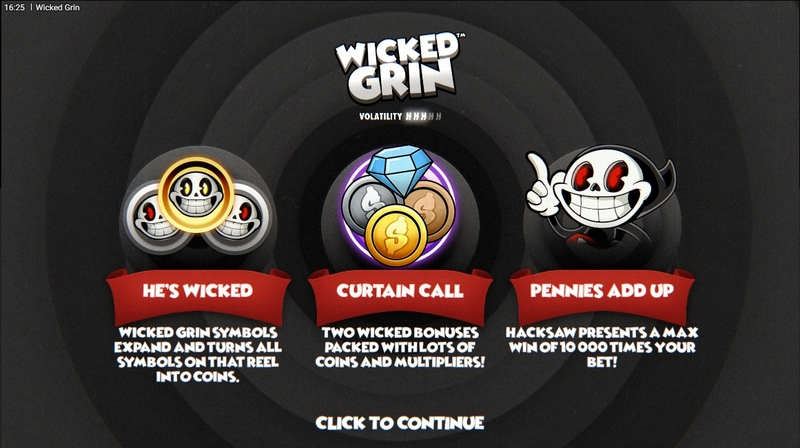 Play Wicked Grin Slot Info and Rules