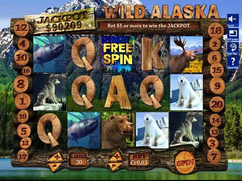 Play Wild Alaska Slot Main Screen Reels