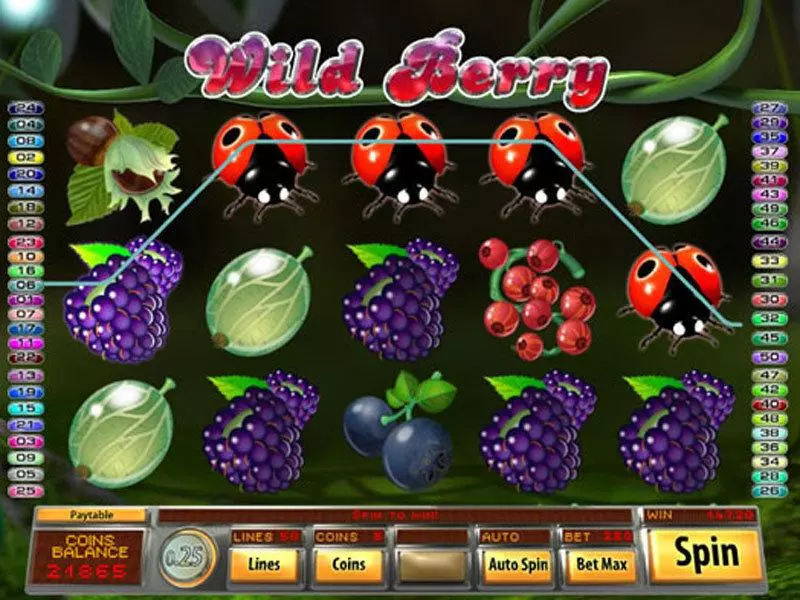 Play Wild Berry Slot Main Screen Reels