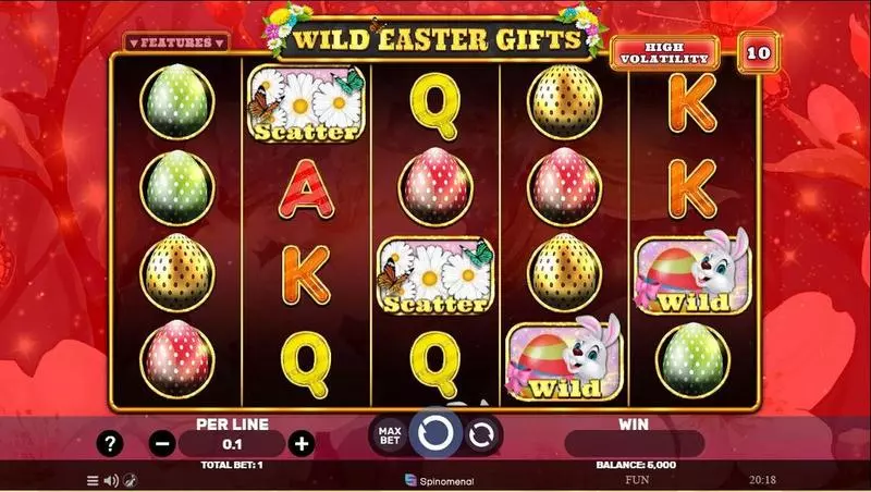 Play Wild Easter Gifts Slot Main Screen Reels