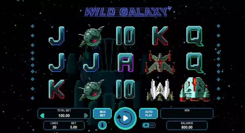 Play Wild Galaxy Slot Introduction Screen